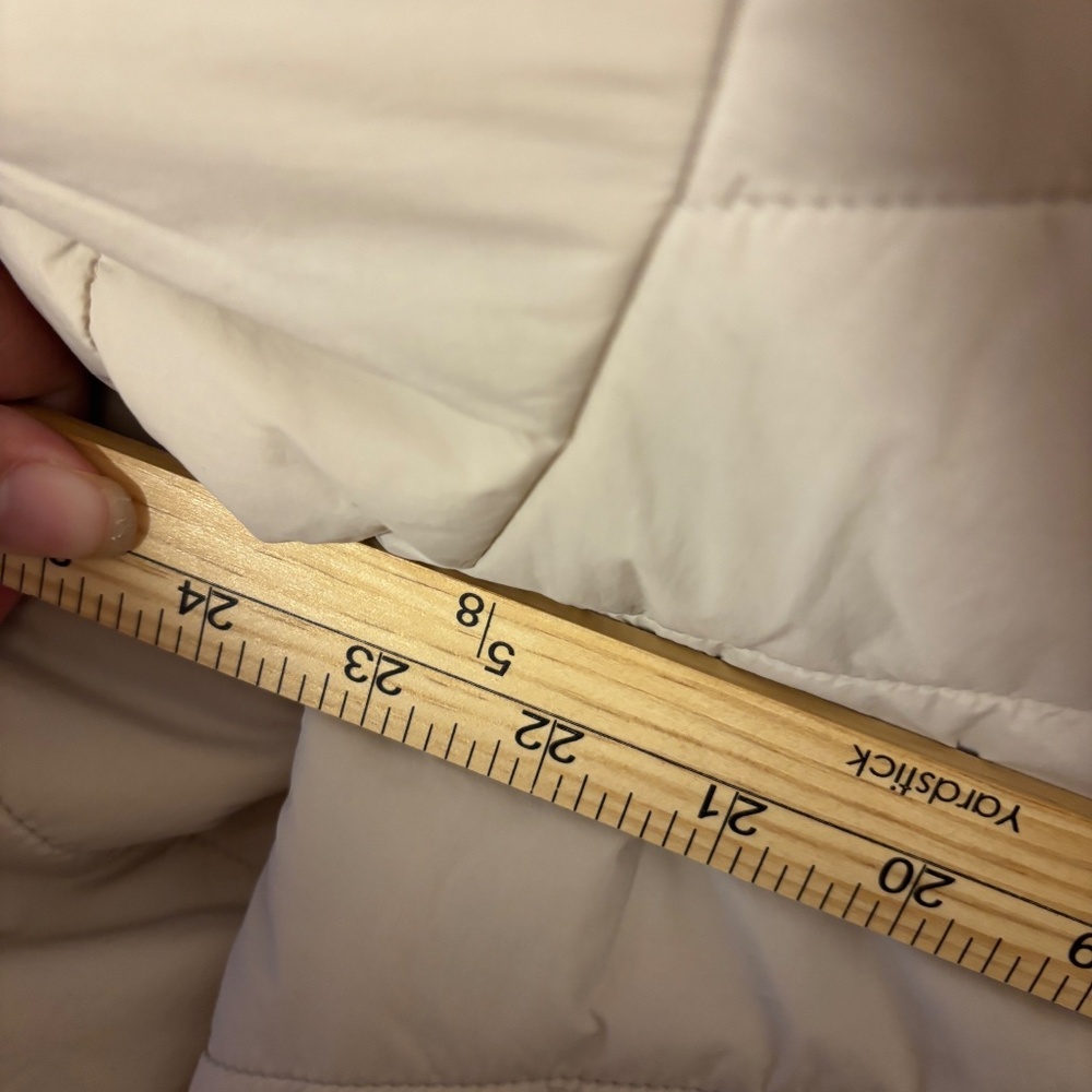 NWT Columbia Heritage Wallowa Insulated Cropped Puffer Jacket Large Beige Green - Picture 16 of 16